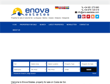 Tablet Screenshot of enovaestates.com